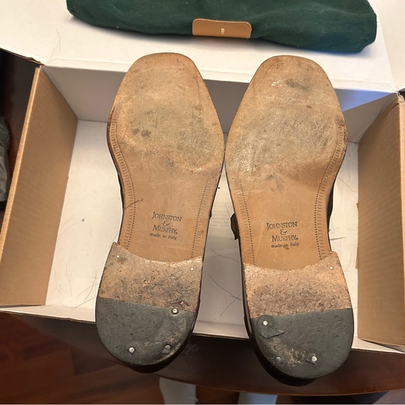 Johnston & Murphy cap toe brown size 11D